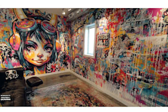 do custom graffiti street wall art mural wallpaper