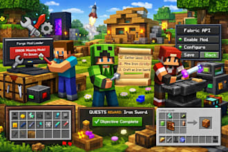 create minecraft modpack fix ui minecraft quest datapack forge mod fabric error