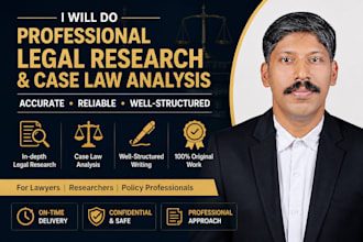 do professional legal research and case law analysis