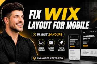 fix your wix website layout mobile responsive and issues, friendly