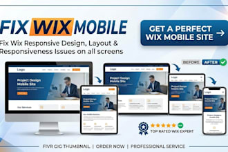 help you to fix wix mobile site and optimize responsiveness
