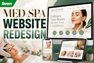 redesign your med spa website, medical spa, aesthetic and beauty website