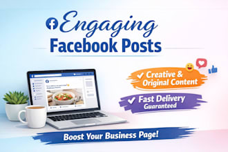 write engaging facebook posts and captions for your business page