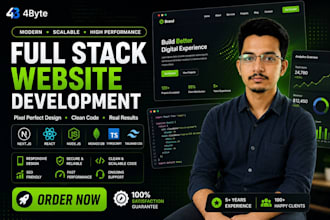 develop a full stack scalable custom website