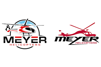 design modern helicopter logo with free vector files