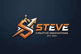 design a unique and personalized steve logo for your brand or identity