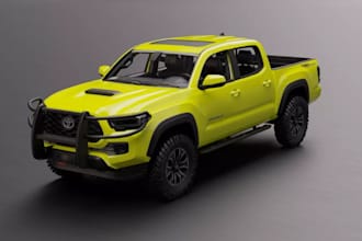 remodel3d car body shape,4x4 pickup truck,offroad vehicle design,toyota interior