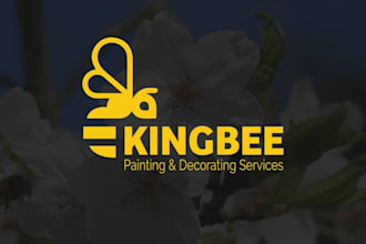 do creative honey bee logo design for honey jar, farm, and food brand