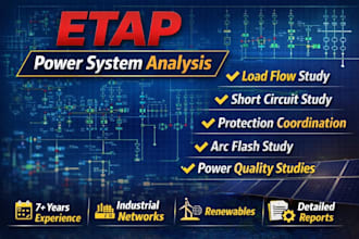 perform power system studies using etap