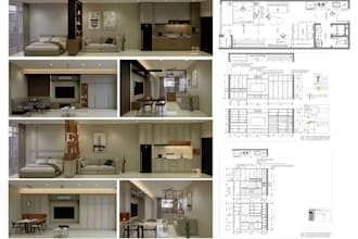 do space planning, design 3d and carpentry work elevation