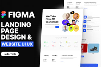 create a high converting landing page UI UX design in figma