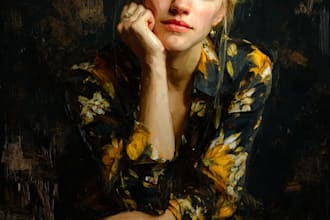 paint traditional oil painting portrait