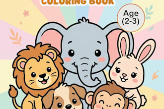 create  colouring pages for kids and adults for KDP and etsy