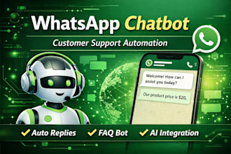 create a whatsapp ai chatbot for customer support
