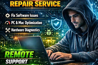 fix your windows 11 PC, laptop, mac remotely