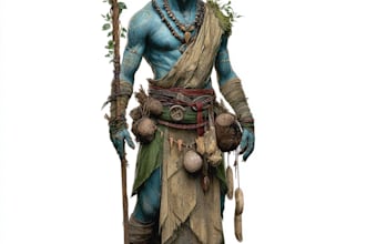 create a custom dnd creature or monster in epic fantasy art