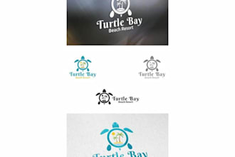 do modern turtle logo design for marine, travel, and beach brand