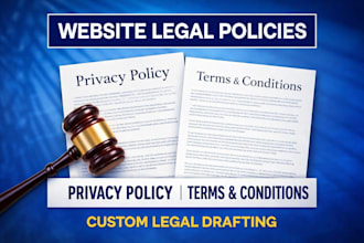 write website terms and conditions, privacy policy and legal disclaimer