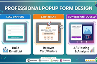 design high converting popup forms for your website