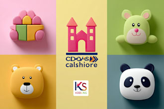 design preschool,mother care,childcare ,daycare , care logo