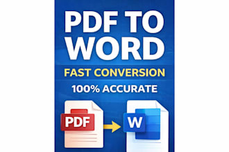 convert PDF to word or excel manually