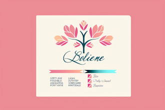 do perfect author elegant feminine logo and branding boards