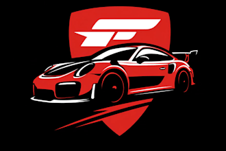 create a modern car garage logo
