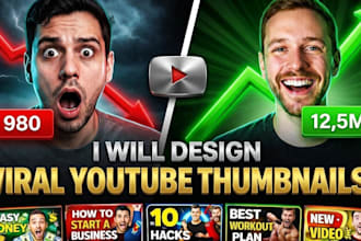 do design high CTR thumbnails in 4 hours