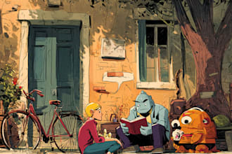 craft unique comic book panels and graphic novel art