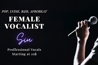 be your female singer or female vocalist