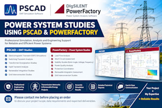 perform power system studies using using pscad and powerfactory