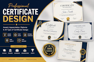 design professional certificate , diploma certificate and create award design