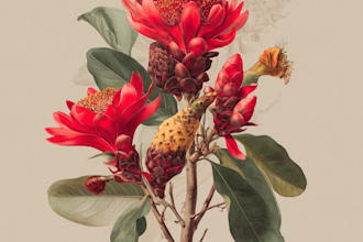 draw best botanical illustration