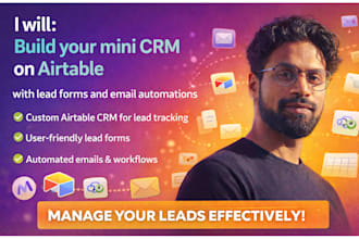 build your mini CRM on airtable with lead forms and email automation