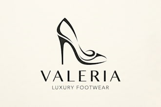 design a stylish and elegant high heels logo for your brand