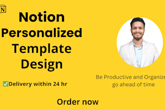 do full customize aesthetic notion template in 24hr