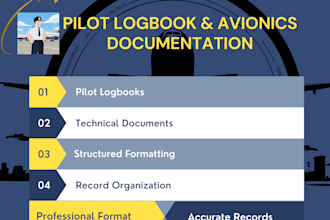 manage aviation technical documentation and pilot logbook records
