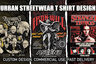 design urban streetwear for clothing brand in y2k edgy style