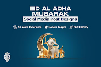 design creative eid ul adha social media posts