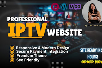 create a responsive iptv website for your business