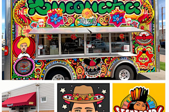 create food truck wrap design, food trailer wrap design