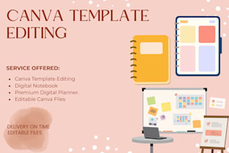 design digital notebook and canva designs