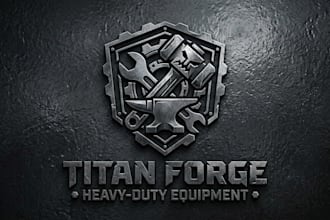 design a strong and unique heavy duty logo for your brand