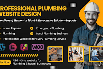 design plumbing, repair and handyman services website