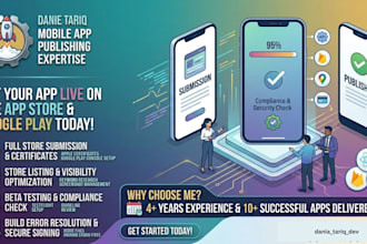 publish your app to google play store and apple app store