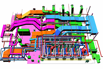 develop the architectural model into an mep project in revit