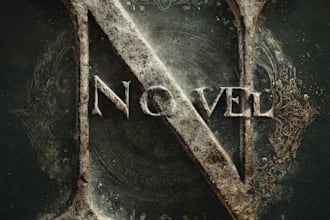 draw a fantasy book novel series logo