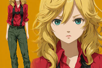 make design visual novel anime character