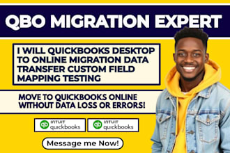 quickbooks desktop to online migration data transfer custom field mapping test