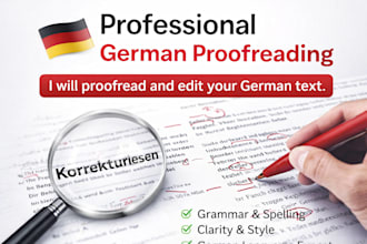 proofread and edit your german text